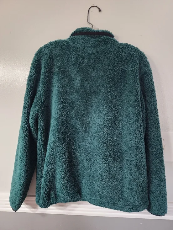 Victoria's Secret PINK Plush Half-Zip Sherpa Pullover - Dark Green - Picture 5 of 5